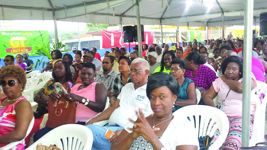 A section of gathering at the Banks DIH AGM (Linden branch) 