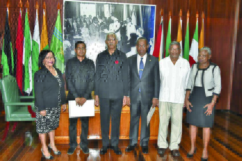 President David Granger and members of the PPC 