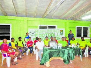 Members of the Rupununi Football Association at the launching  