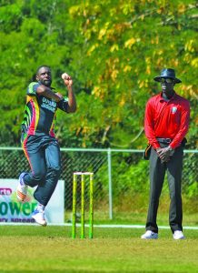 during the Group 'B' match between Guyana Jaguars and ICC Americas in the WICB Super50 tournament on Monday, January 30, 2017 at Windward Cricket Club Photo by WICB Media/Kerrie Eversley
