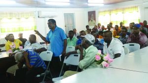 Region Two Councillor Naitram speaking on behalf of rice farmers