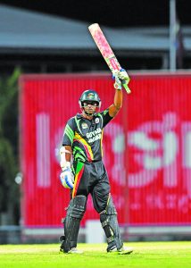 Shivnarine Chanderpaul hit the only century by a Jaguars batsman