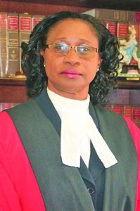 Chief Justice (ag) Yonette Edwards-Cummings