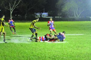 It was an attritional battle for most of the day on the rugby field 