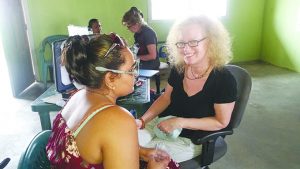 Another beneficiary getting from an eye examination  