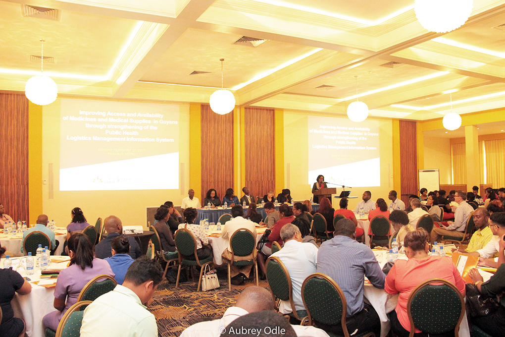 A section of the gathering at the logistics management workshop on Monday at the Pegasus Hotel  