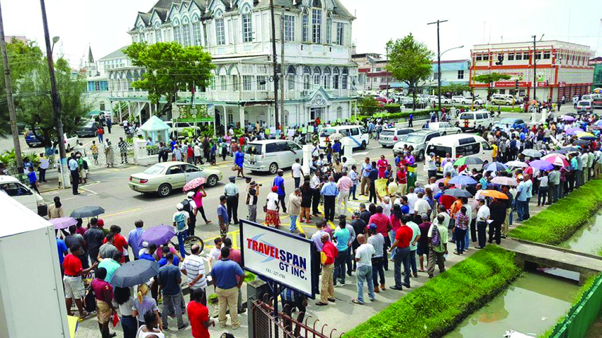 The protests against the parking meters  