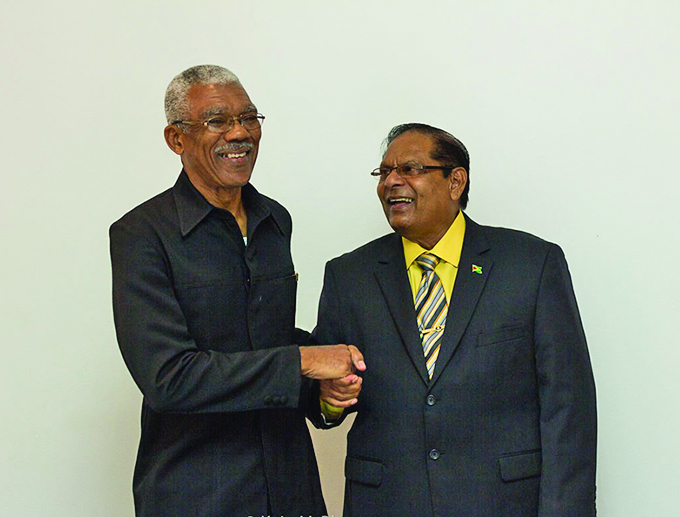 President David Granger and Prime Moses Nagamootoo