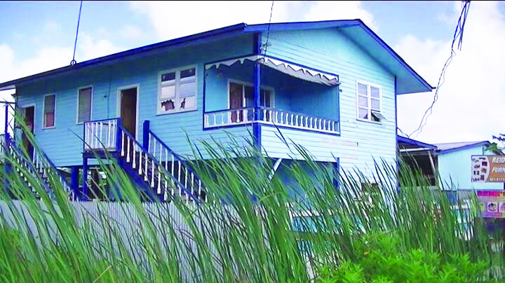 The Canjie house which armed bandits invaded Tuesday morning