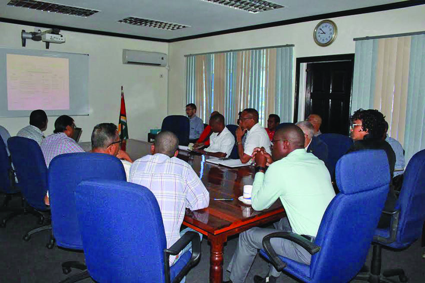 Government officials met with local suppliers on Tuesday  