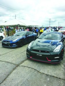 These two Nissan GTRs are dubbed the fastest cars in Guyana  