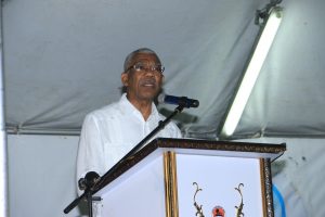 President David Granger delivering the feature address at the Mela   