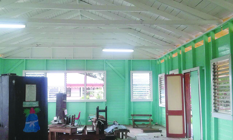 Rehabilitation works are almost complete at the Ituni Primary 