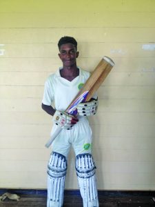 Kevin Christian after his match winning innings