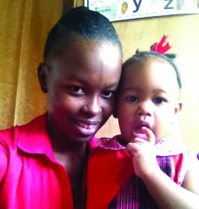 Jessica Brathwaite and her daughter, Carlica 