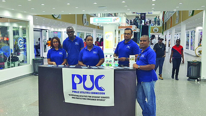 PUC at their booth in the Giftland Mall 