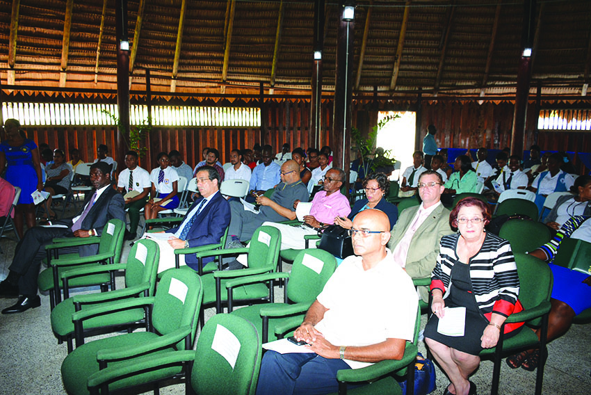 A section of the gathering with MPs, students and other officals 