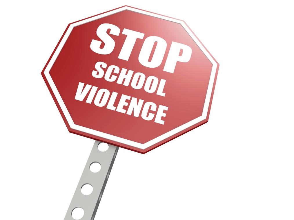 Stop School Violence Road Sign | Guyana Times