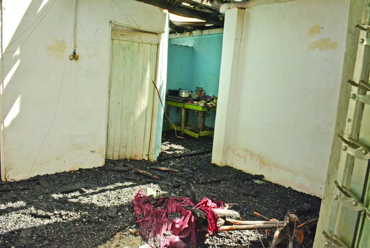 Fire guts Diamond house, arson suspected - Guyana Times