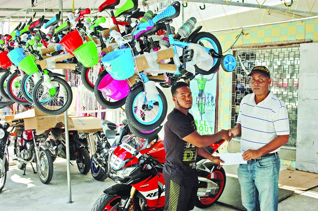 Bike Shop on board Guinness Cage Indoor C ship Guyana Times