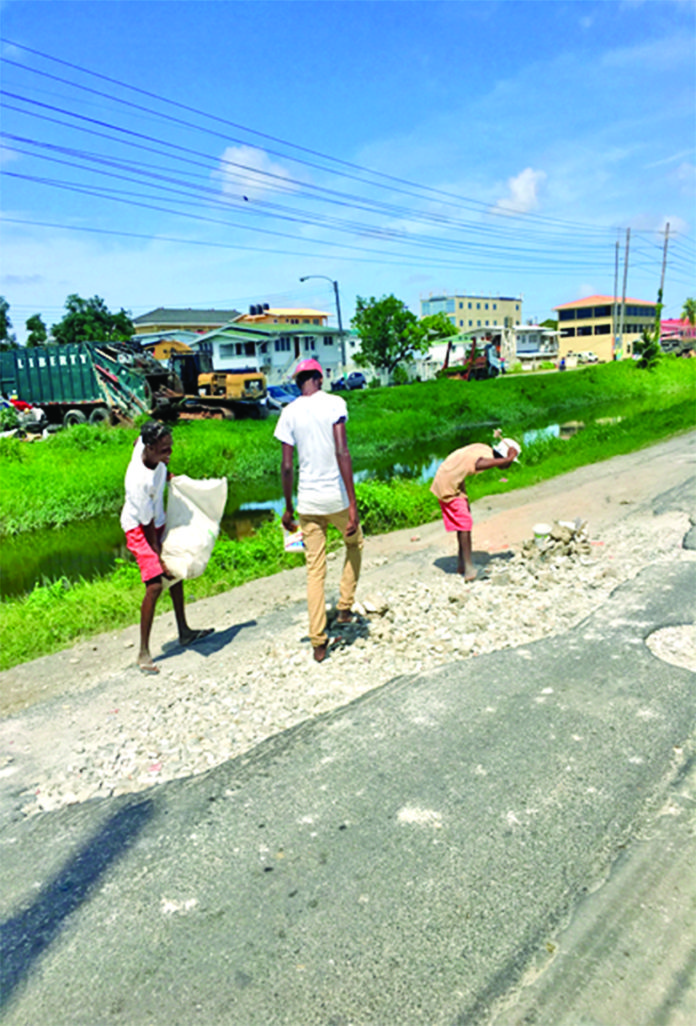 Guyana’s latest “construction company” at work? Guyana Times