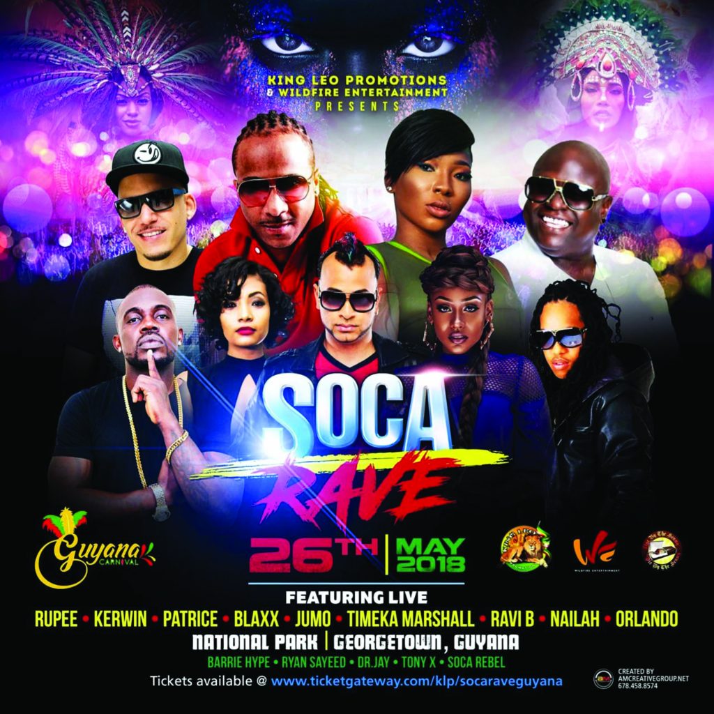 “Soca Rave” for National Park on independence night Guyana Times