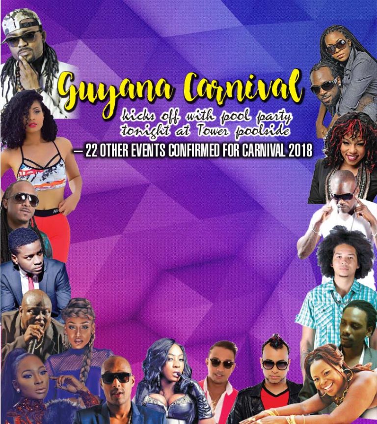 Guyana Carnival kicks off with pool party tonight at Tower poolside