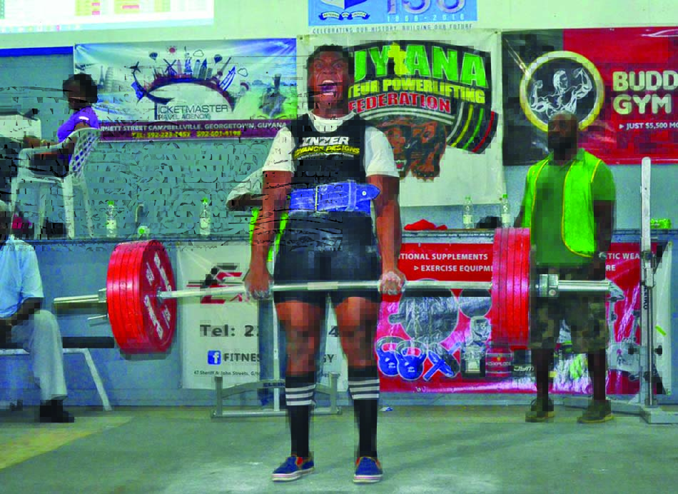 Powerlifters test their strength at today’s Intermediate/Masters championships Guyana Times