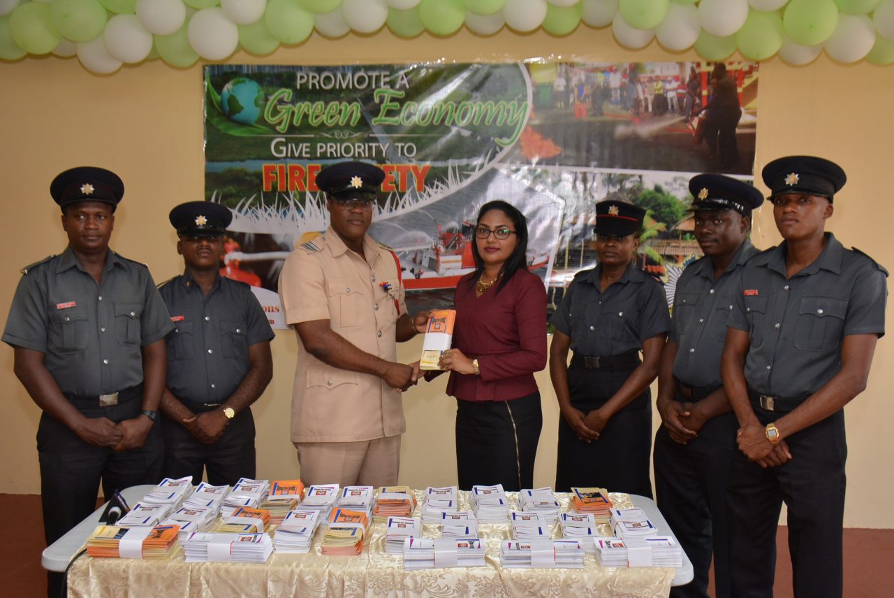 New Gpc Inc Donates Fire Prevention Materials To Guyana Fire