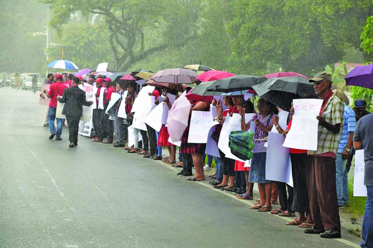 Massive protests demanding elections held countrywide - Guyana Times