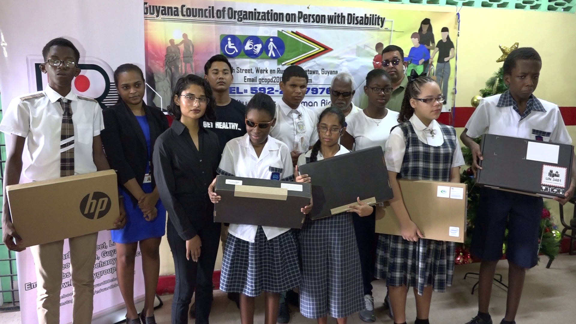 Visuallyimpaired students gifted laptops Guyana Times