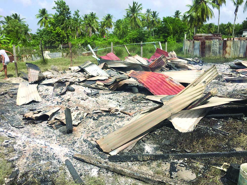 Early-morning fire guts D’Edward Village home - Guyana Times