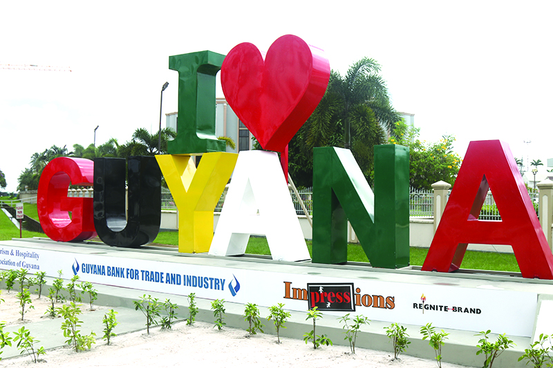 Thag Commissions 5m “i Love Guyana” Sign Guyana Times