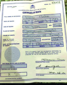 APNU/AFC submits death certificate for woman still alive - Guyana Times