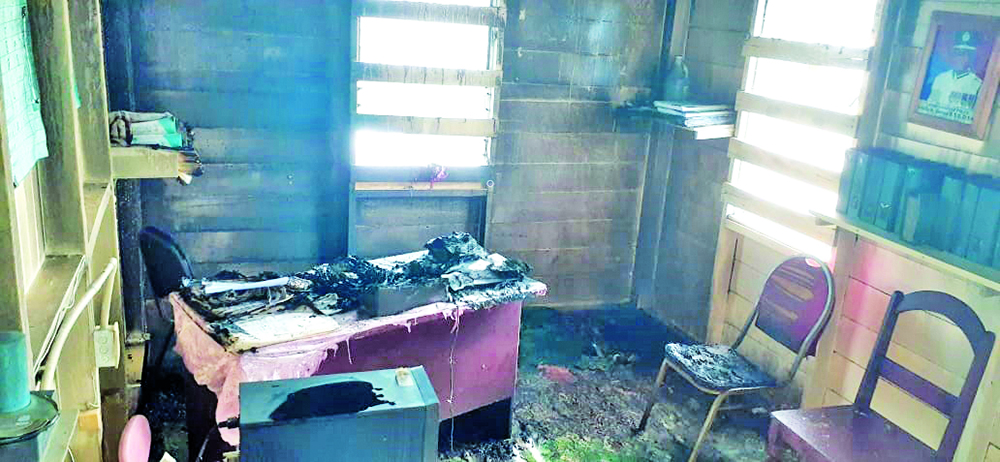 Anna Regina Cid Office Unoccupied Gdf Building Set On Fire Guyana Times