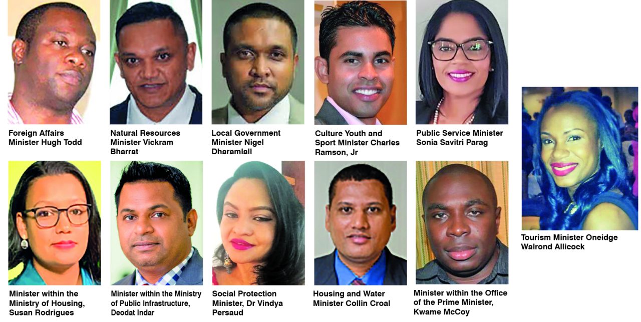 Vibrant Youthful Competent Faces In Dr Irfaan Ali S Govt Guyana Times