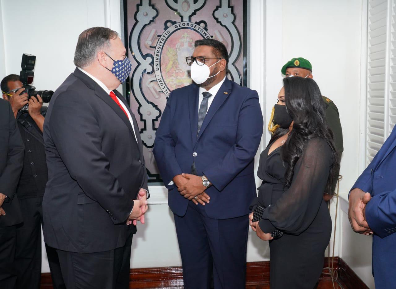 President Ali, Cabinet meet with US Secretary of State - Guyana Times