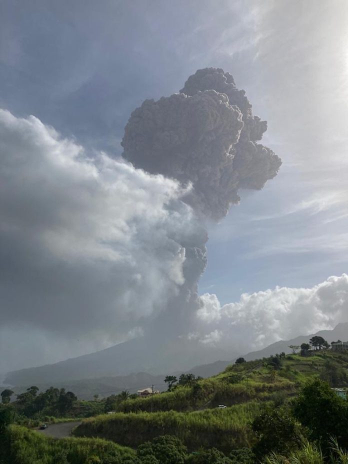 La Soufrière Volcano In St. Vincent Begins Erupting - Guyana Times