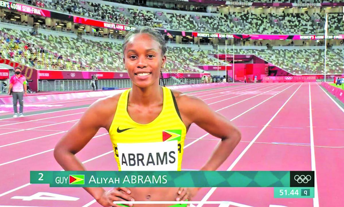 Abrams finishes 7th in 400M semifinal Guyana Times