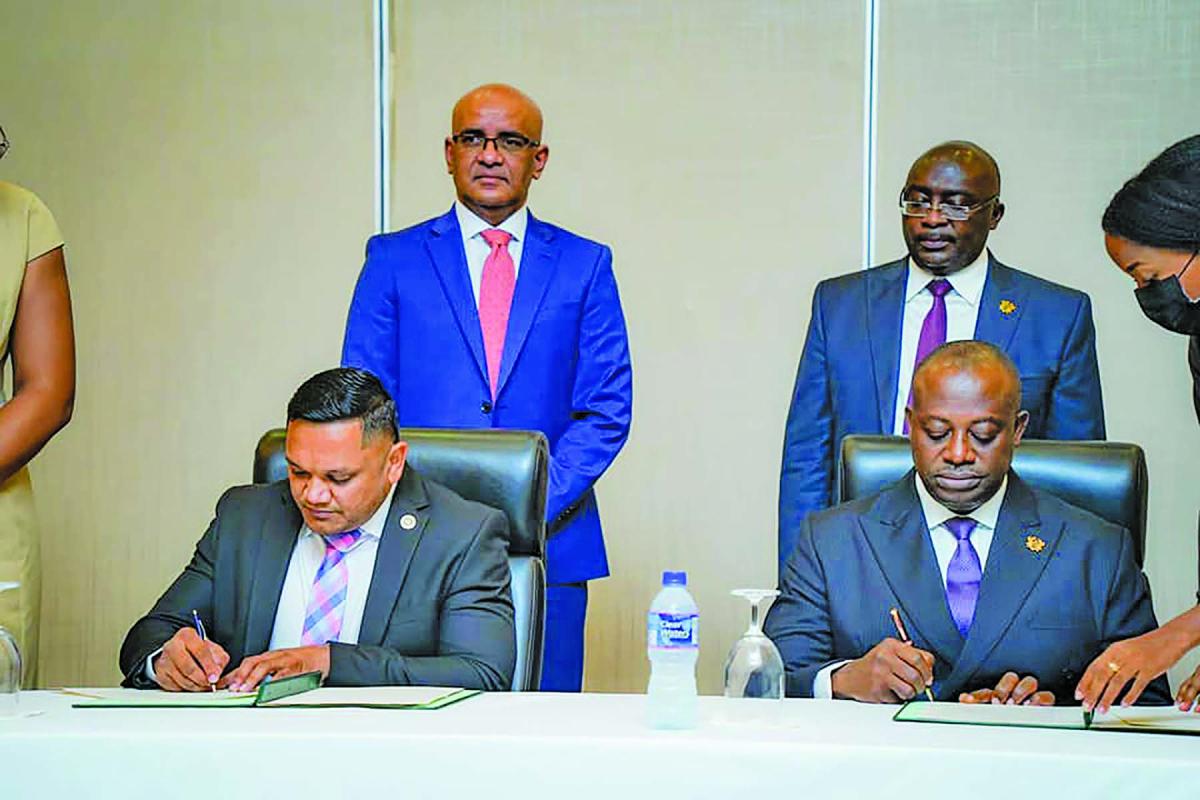 Agreements signed to boost cooperation, investments between Guyana ...