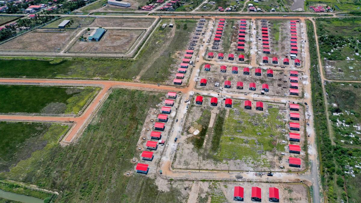 Construction of homes for 100 families in Region 6 nears completion Guyana Times