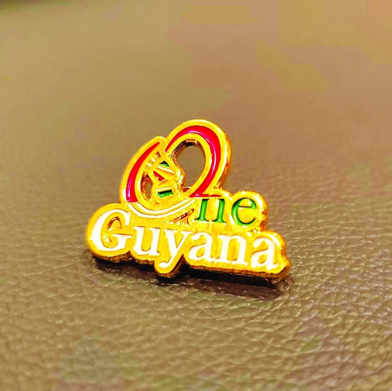 One Guyana Lapel Pin Launched Guyana Times 1606