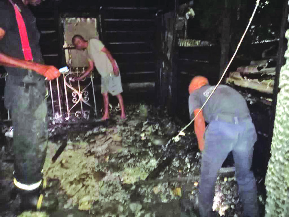 1 homeless after fire destroys Linden home - Guyana Times