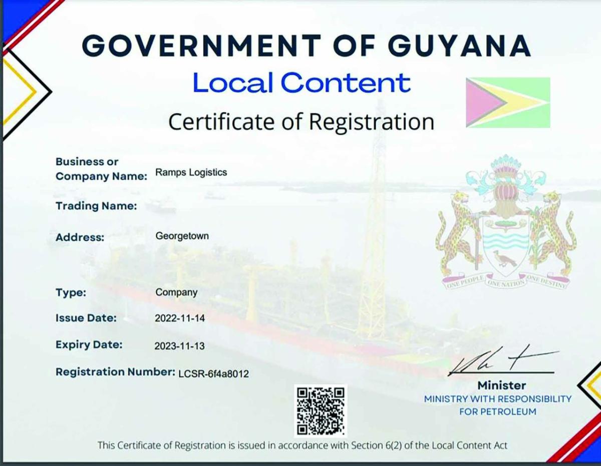 Govt complies with court order, grants Ramps Logistics Local Content