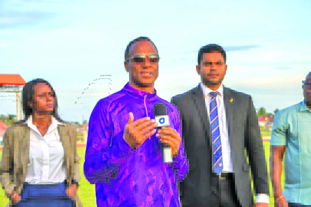 Athletic club engaged by Minister Ramson and former NFL player Willie Gault  - Guyana Times