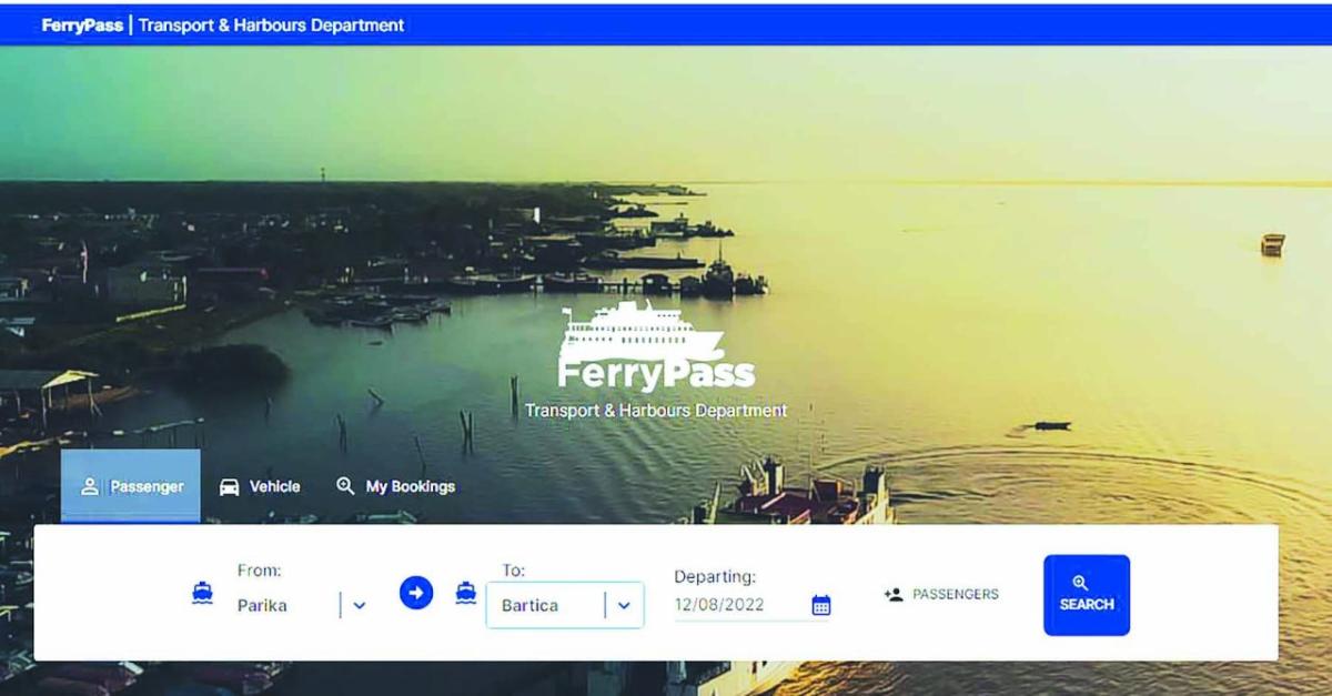 Ferry Pass booking system now available for ParikaBartica route