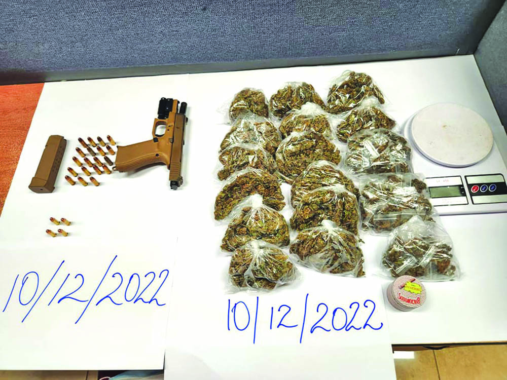 4 in custody as Police find gun, ammo, ganja during operations Guyana