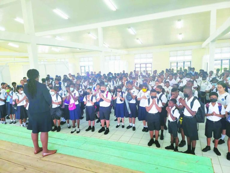 Displaced Christ Church students resume classroom activities Guyana Times