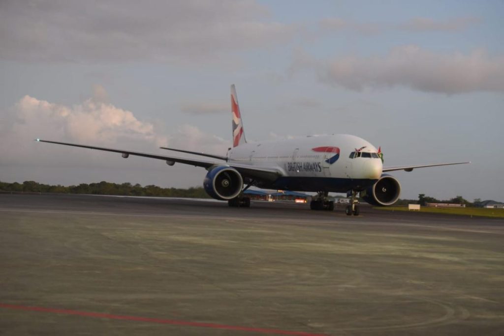 Govt aiming for 1M passenger arrivals by 2025 as British Airways makes