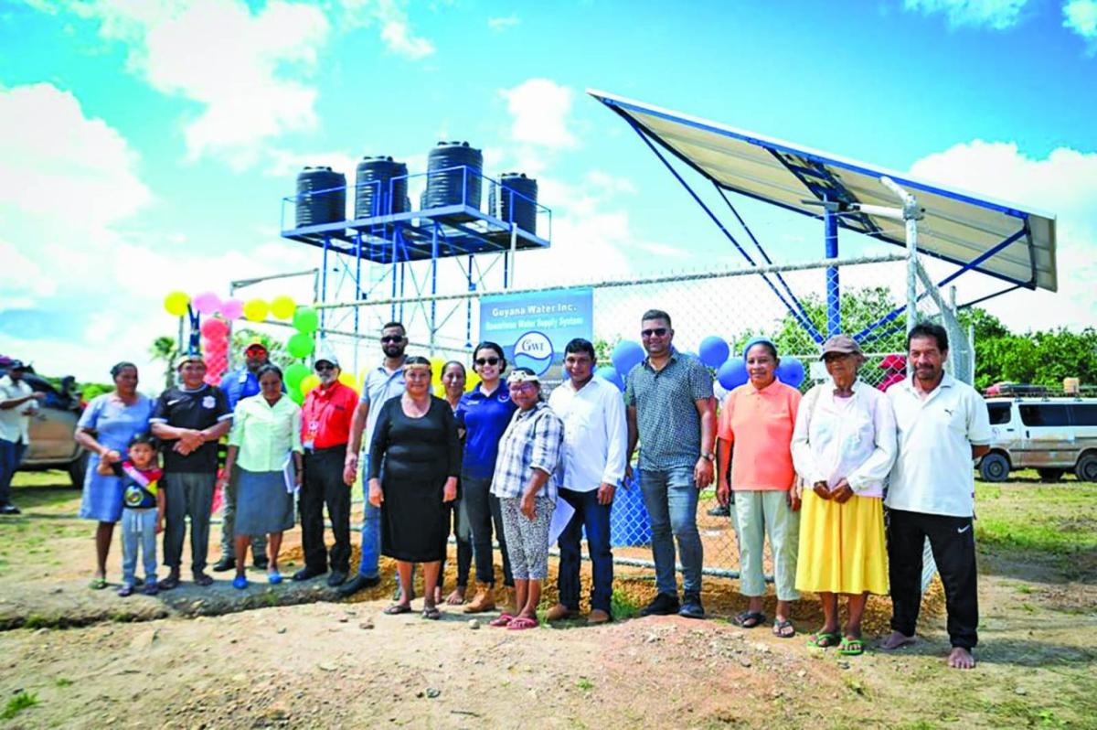 $35M water supply system commissioned at Sawariwau - Guyana Times